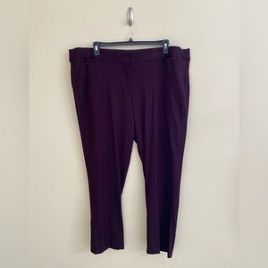 EUC Lane Bryant Purple & Black The Allie Straight Leg Pants size 26R